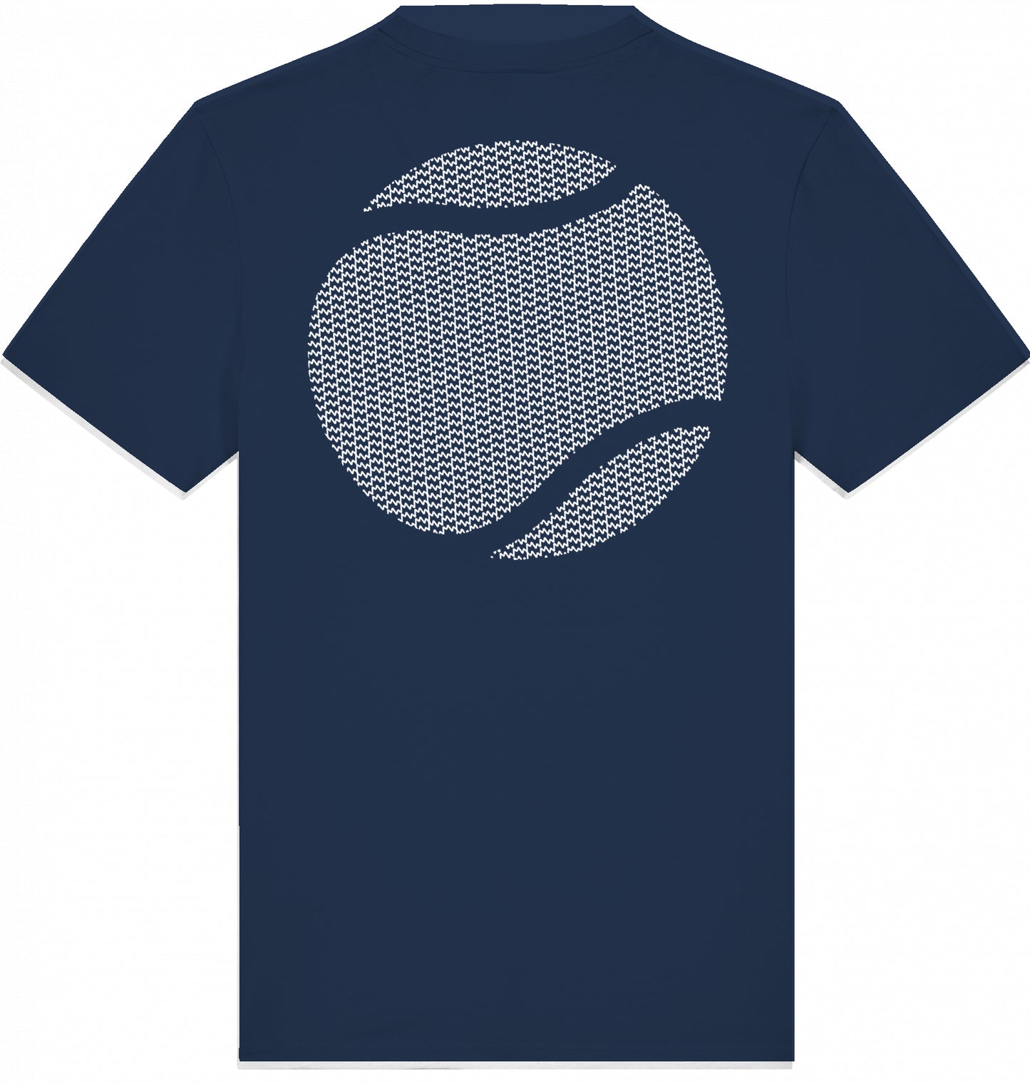 Matti Wolph Tennis & Fitness T-Shirt, organic cotton, white mw logo + ball