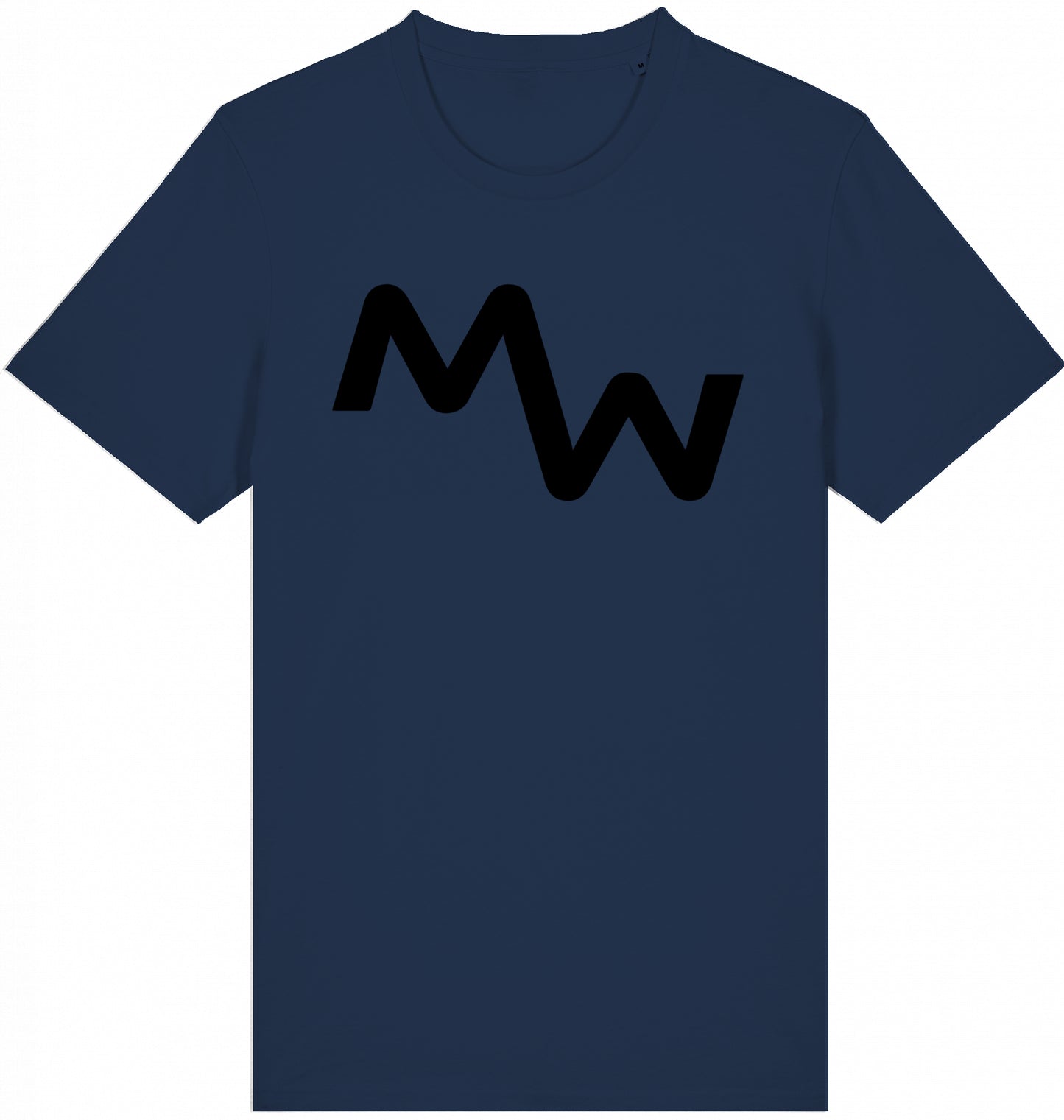 Matti Wolph Tennis & Fitness T-Shirt, organic cotton, black mw logo