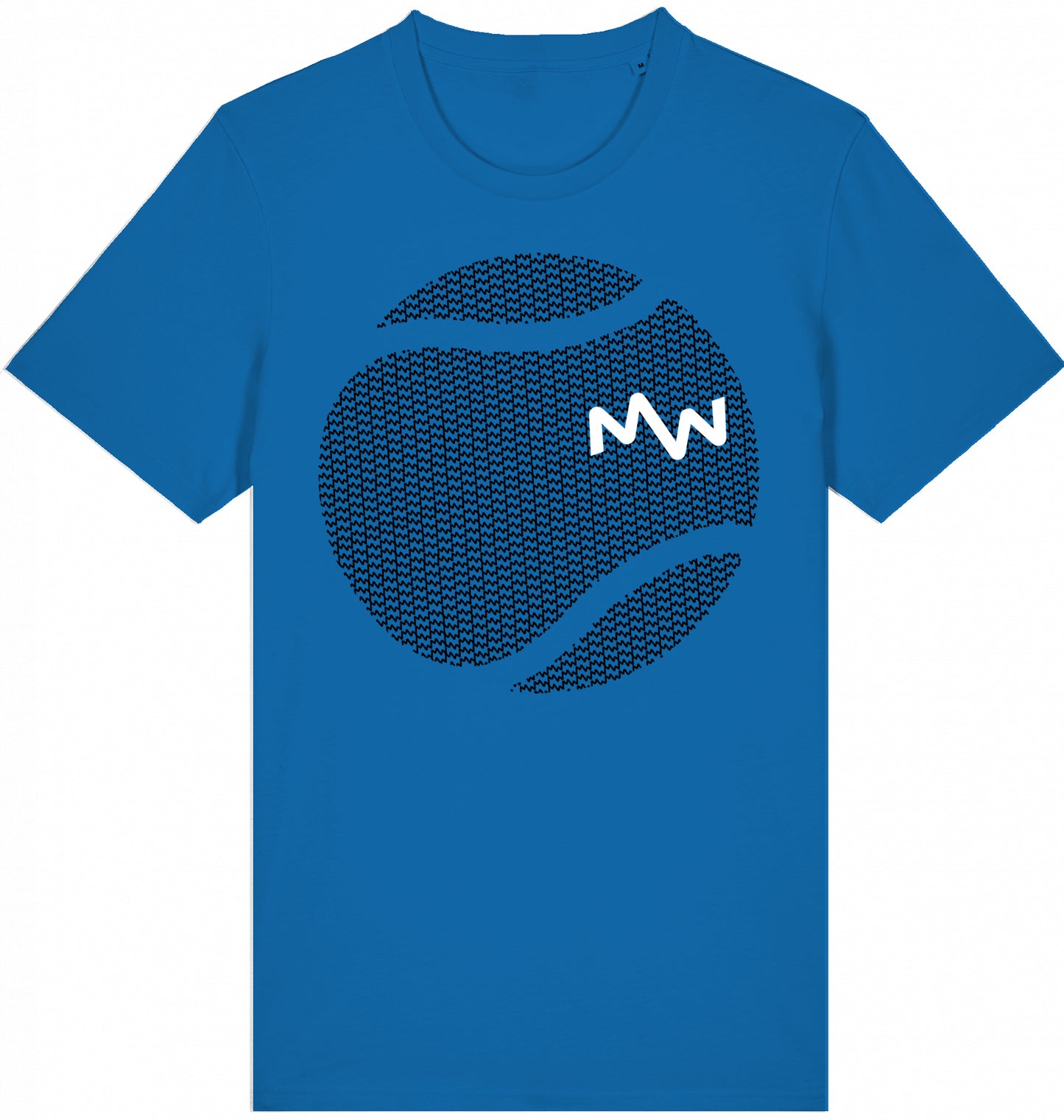Matti Wolph Tennis & Fitness T-Shirt, organic cotton, made in EU, ball & mw logo