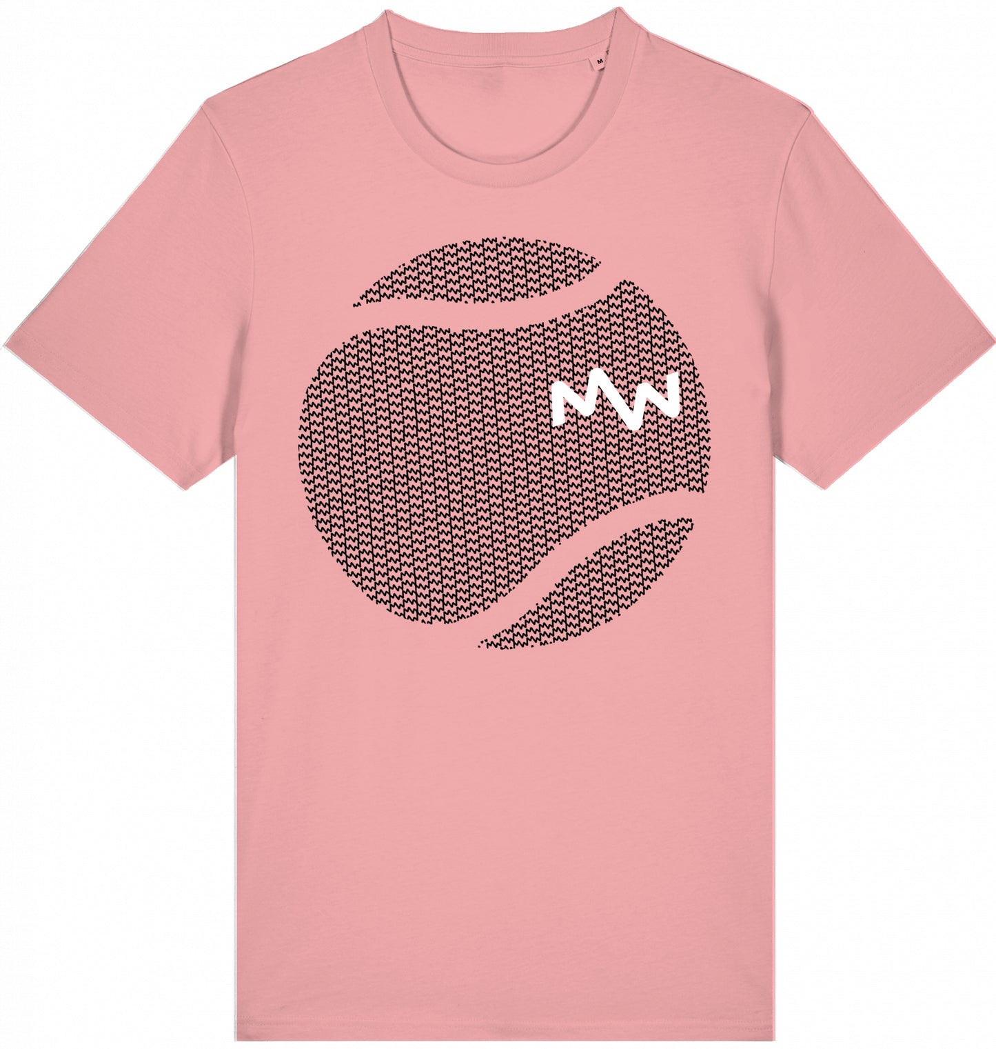 Matti Wolph Tennis & Fitness T-Shirt, organic cotton, made in EU, ball & mw logo