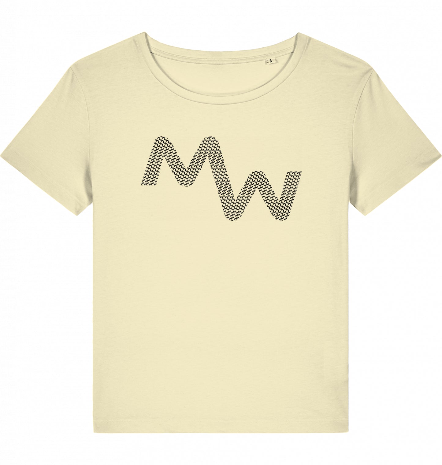 Matti Wolph Tennis & Fitness Lady T-Shirt, organic cotton, black mw logo + ball