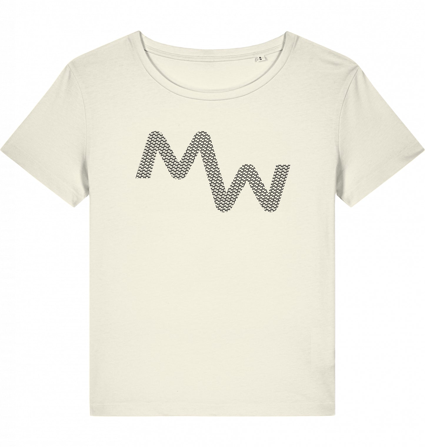 Matti Wolph Tennis & Fitness Lady T-Shirt, organic cotton, black mw logo + ball