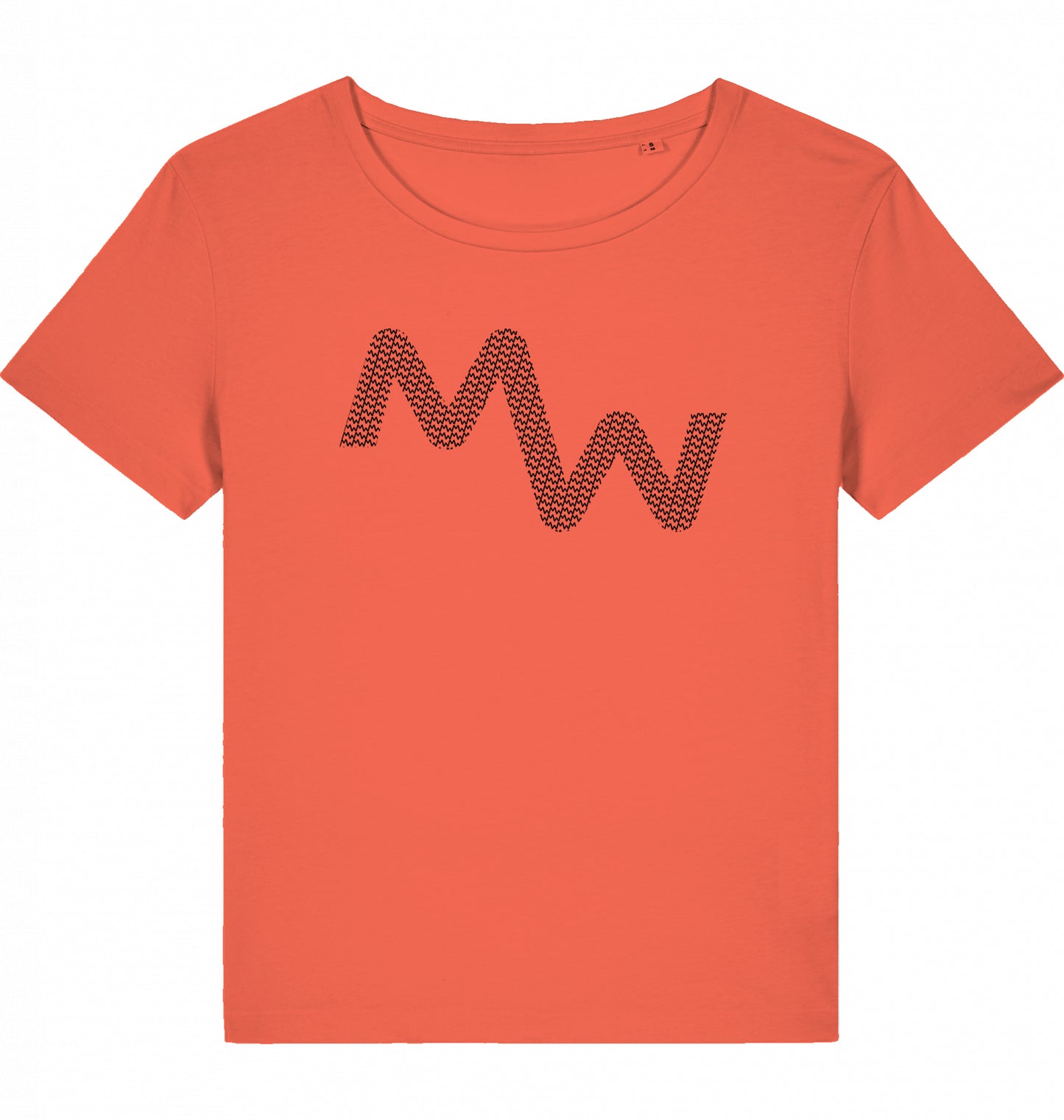 MW Tennis & Fitness Lady T-Shirt, organic cotton, black 2025 MW logo