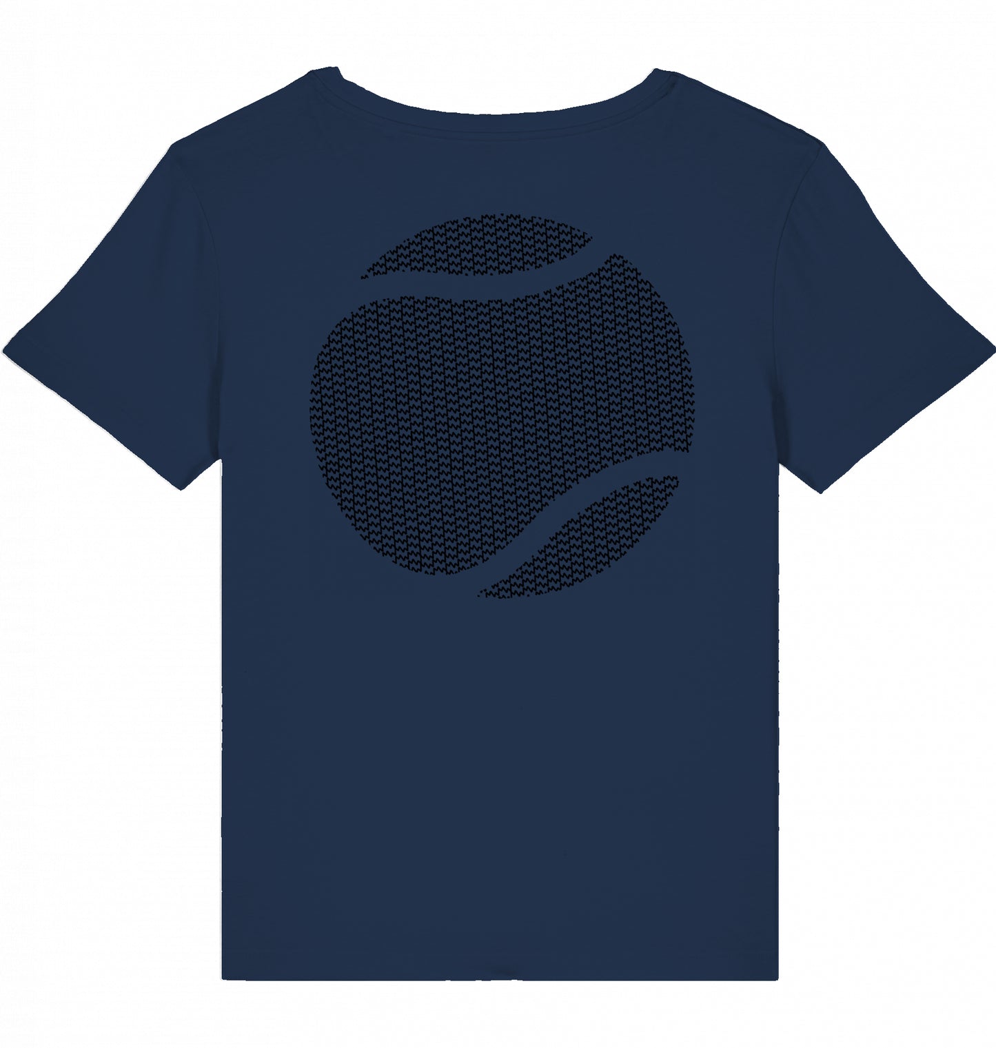 Matti Wolph Tennis & Fitness Lady T-Shirt, organic cotton, black mw logo + ball