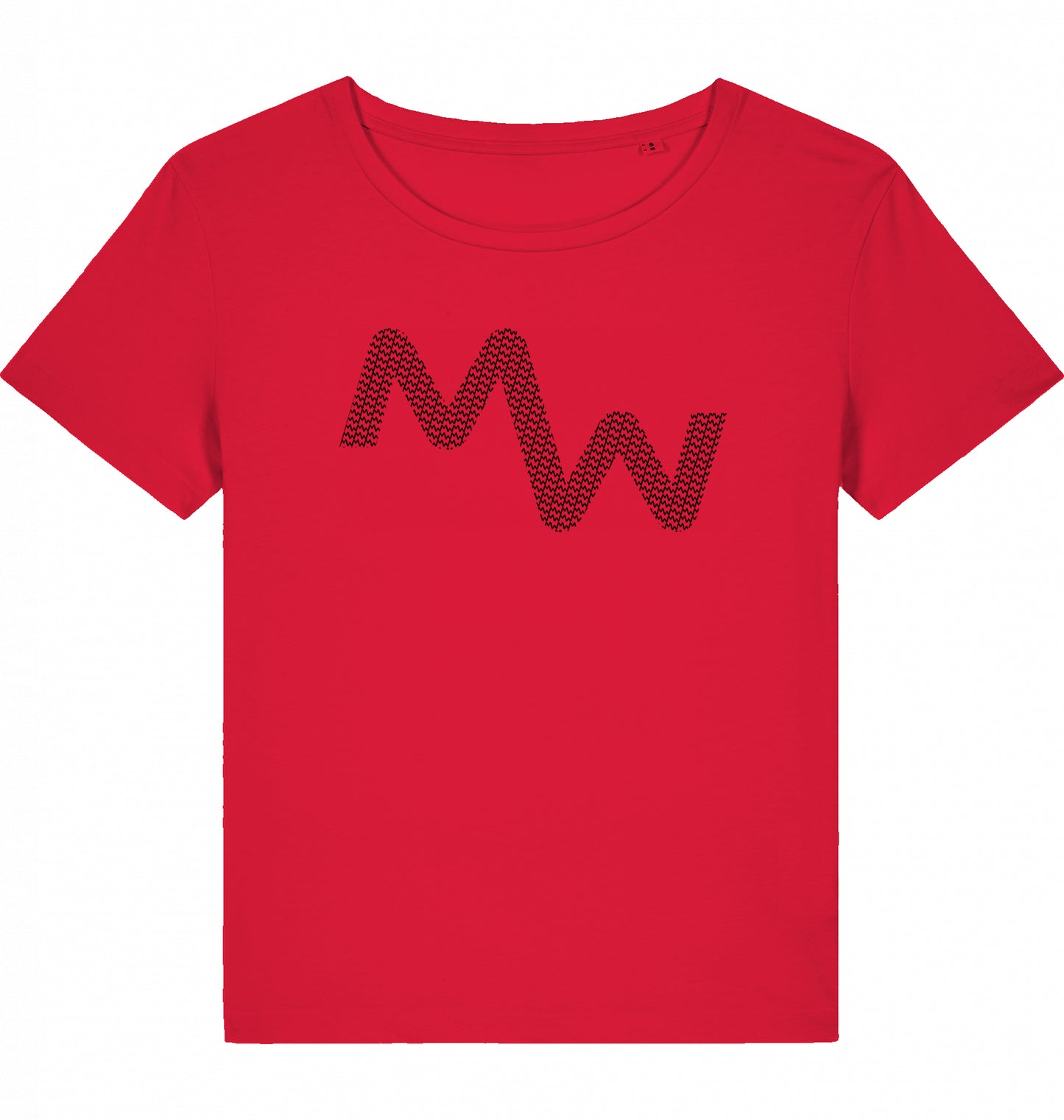 MW Tennis & Fitness Lady T-Shirt, organic cotton, black 2025 MW logo