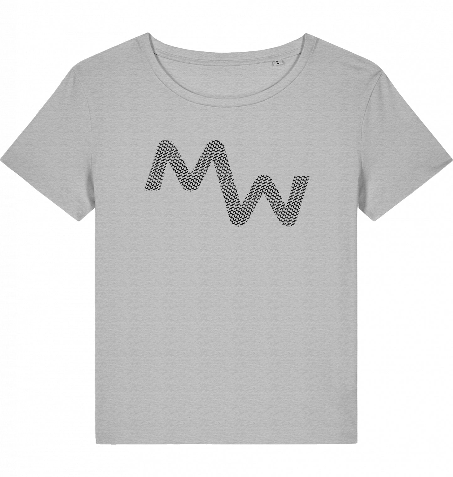 MW Tennis & Fitness Lady T-Shirt, organic cotton, black 2025 MW logo