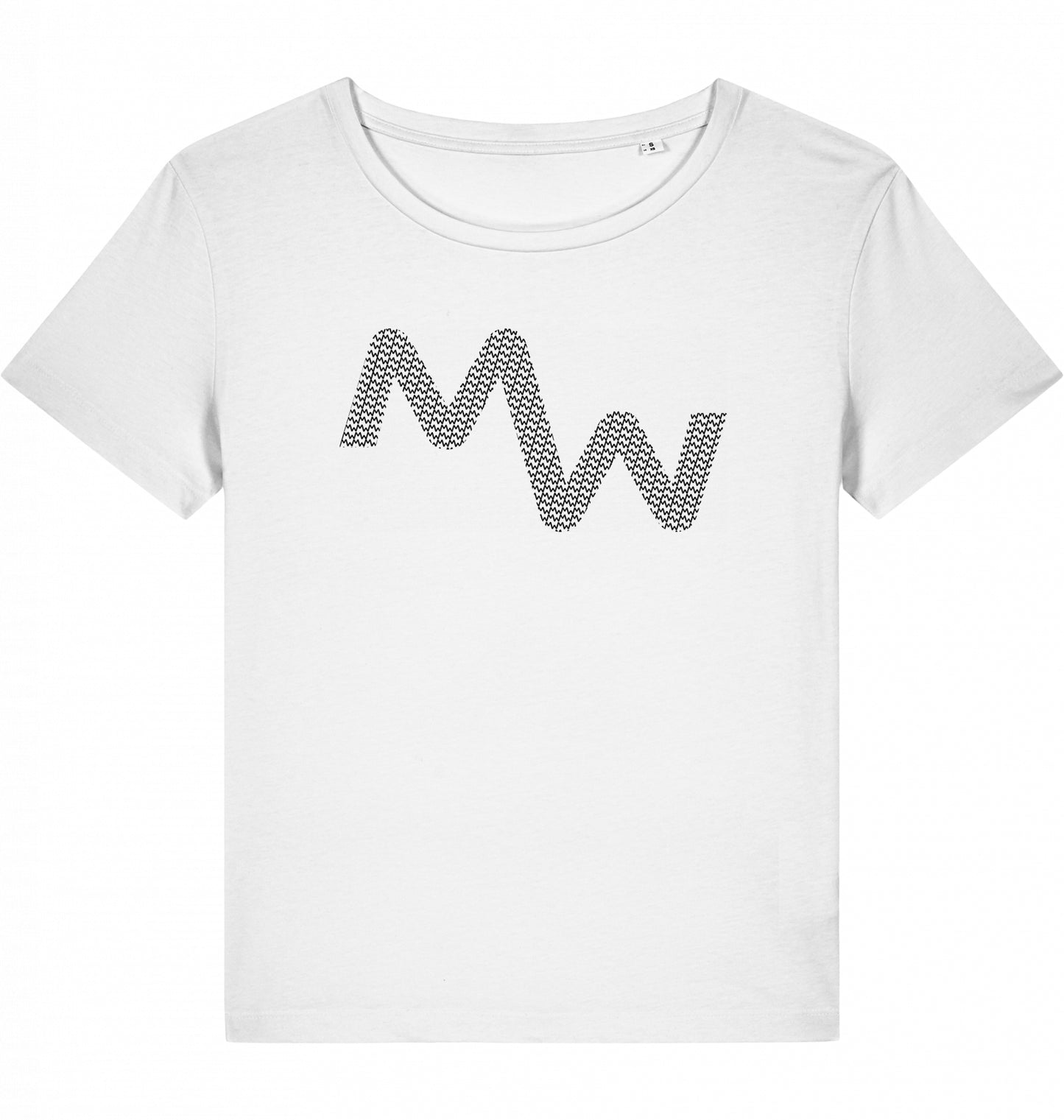 Matti Wolph Tennis & Fitness Lady T-Shirt, organic cotton, black mw logo + ball