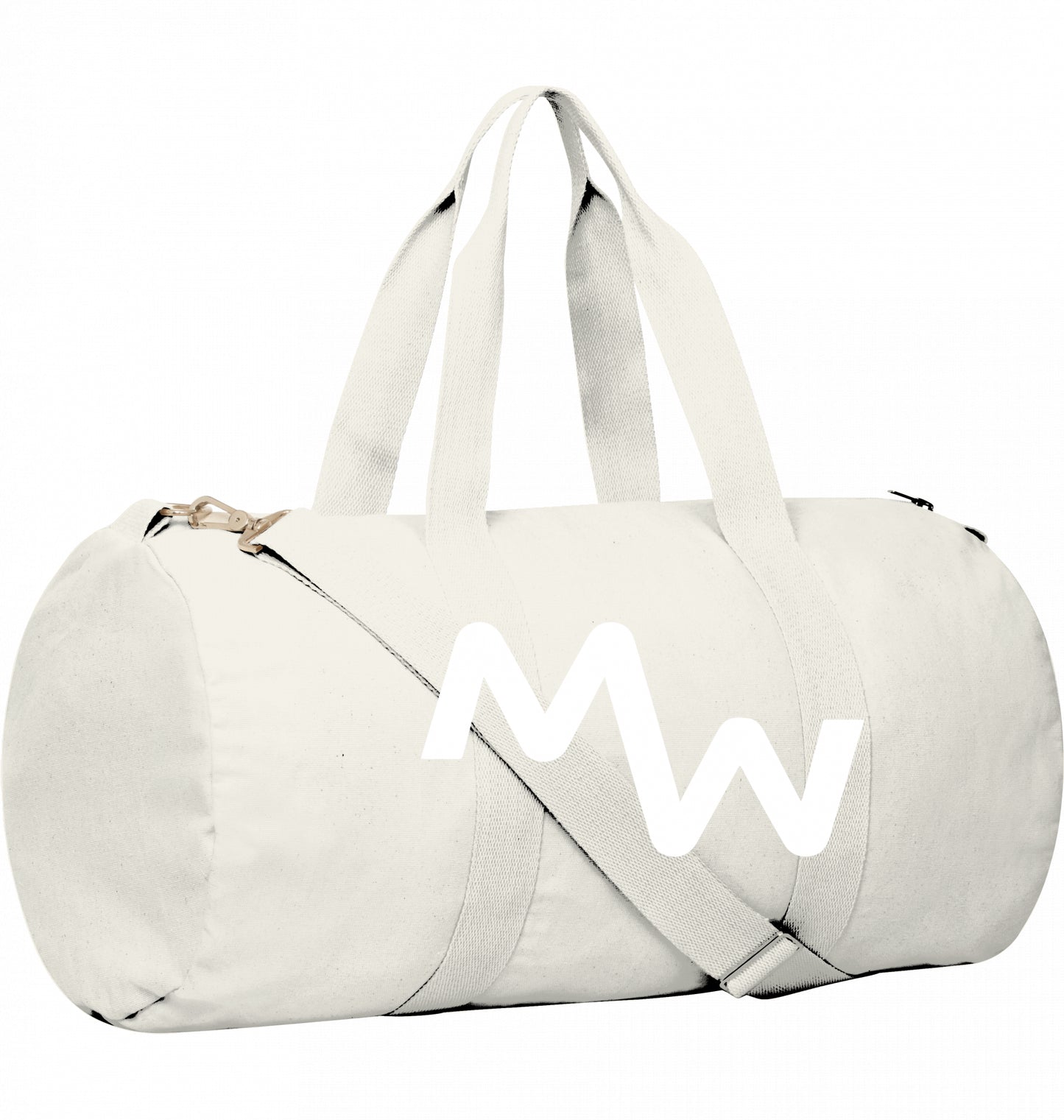 Matti Wolph Tennis & Fitness Duffle Bag, white logo