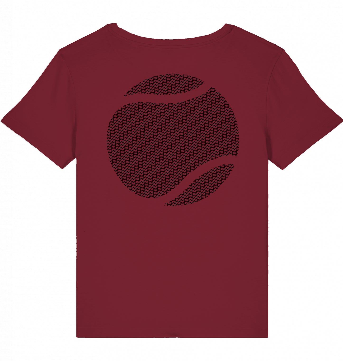 Matti Wolph Tennis & Fitness Lady T-Shirt, organic cotton, black mw logo + ball